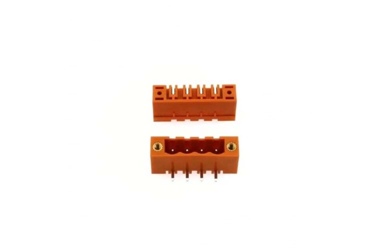 TERM 4P 5.08MM 90* ORANGE CLOSED MALE SCREW MOUNT THT