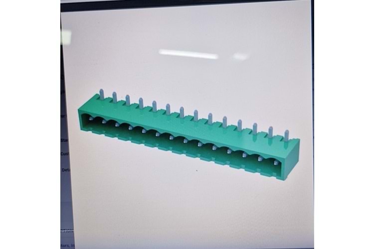 TERM BLOCK HDR 14P 90° 5.08mm MALE GREEN CLOSED THT
