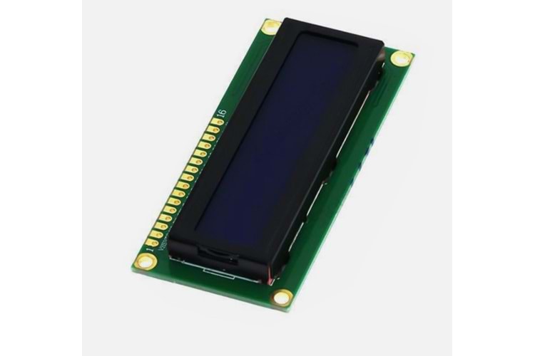 LCD MOD 2x16 80x36x12.5mm BLUE WHITE THT
