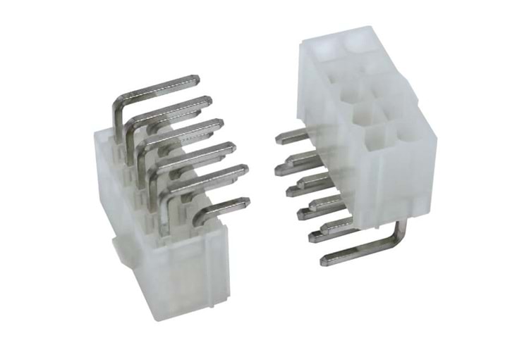CONN 4.20mm 10P(2x5) 90° MALE WHITE R/A THT