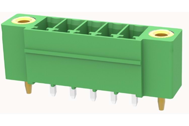 TERM 8P 3.5mm 180° GREEN MALE SCREW MOUNT THT