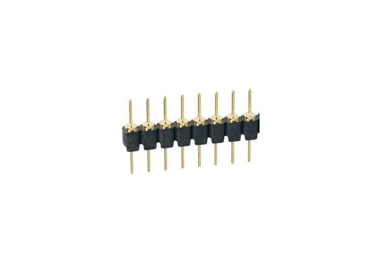 PİN HEADER 1x8 180* 2.54mm PRECİSİON MALE THT