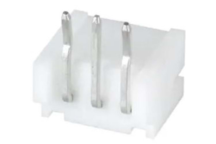 CONN HEADER 3P 90* 2mm MALE CLOSED WHITE THT