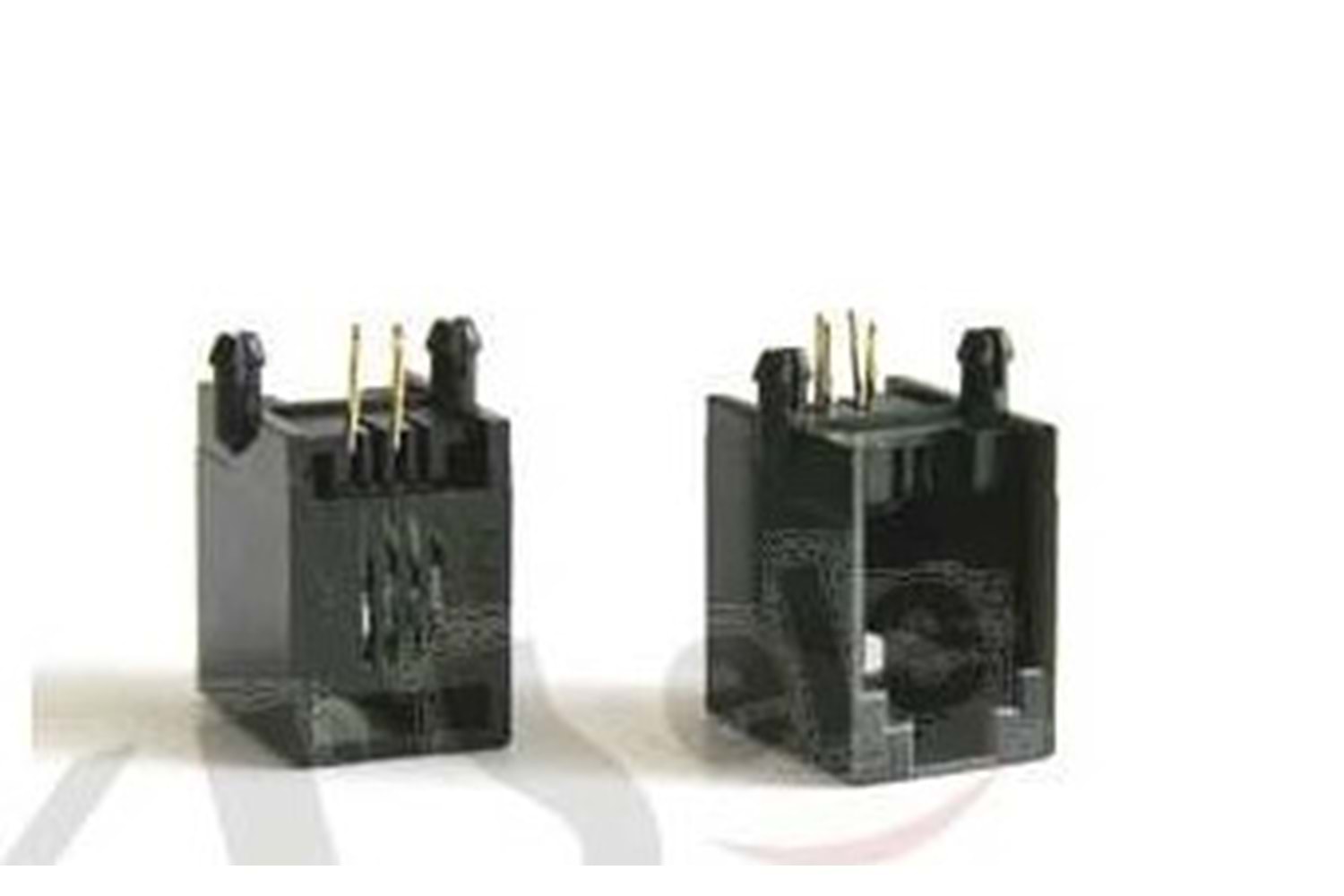 MODULAR JACK 4P4C (RJ9,RJ10,RJ22) BLACK R/A THT