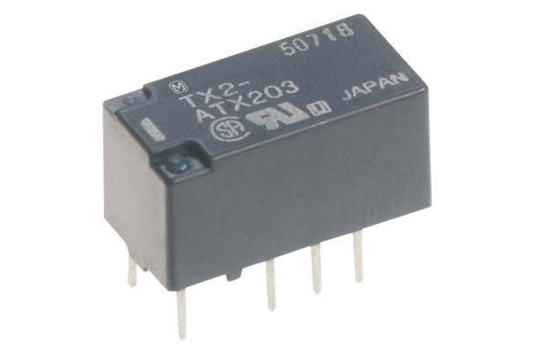 RELAY 2A 12VDC 2PNC TELECOM TYPE THT
