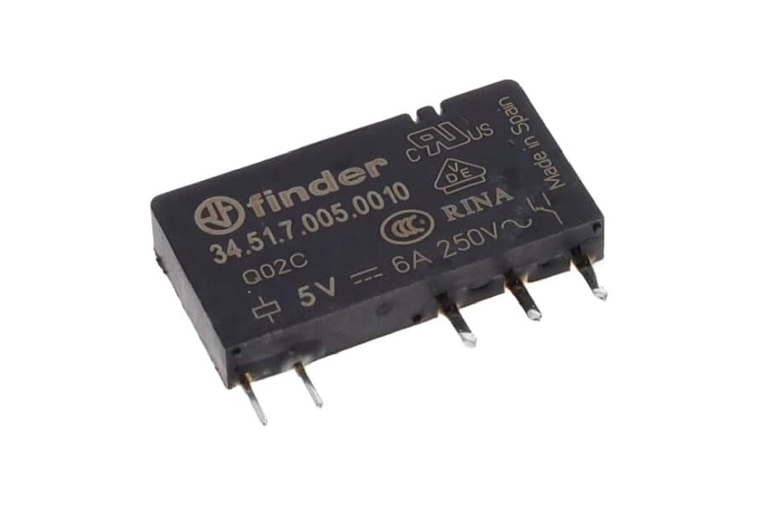 RELAY 6A 5V 1PNC SPDT 1 Form C THT
