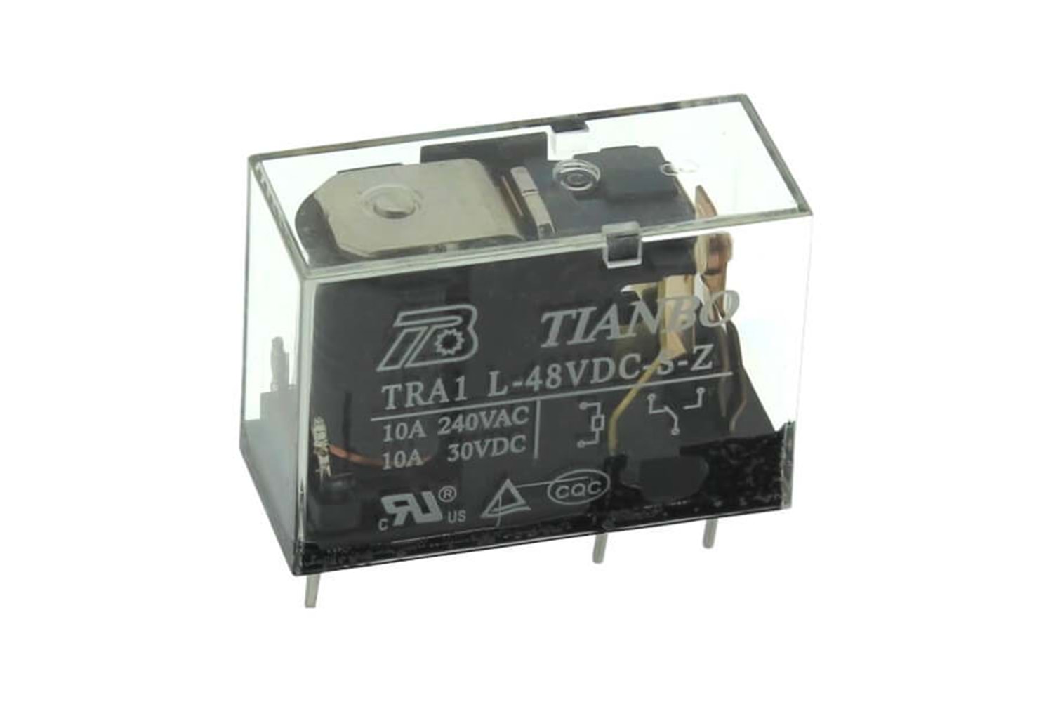 RELAY POWER 10A 48VDC 1FromC THT
