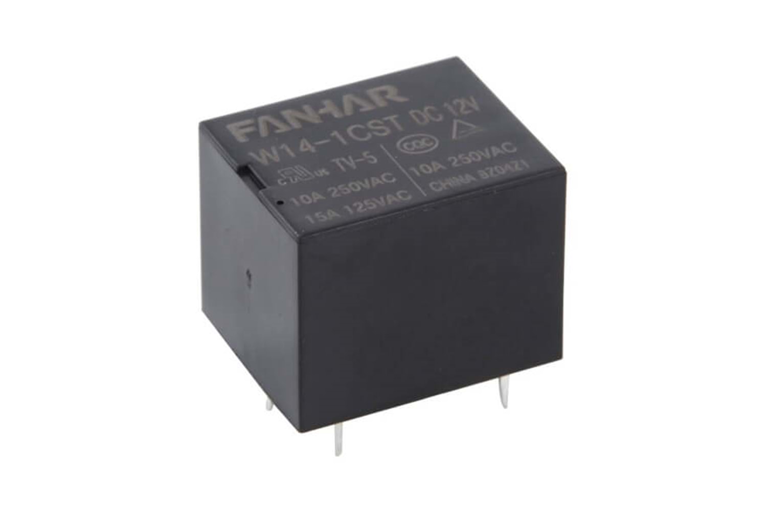 RELAY POWER 10A 12VDC 1FormC PCB TYPE (JS1) 5PIN THT