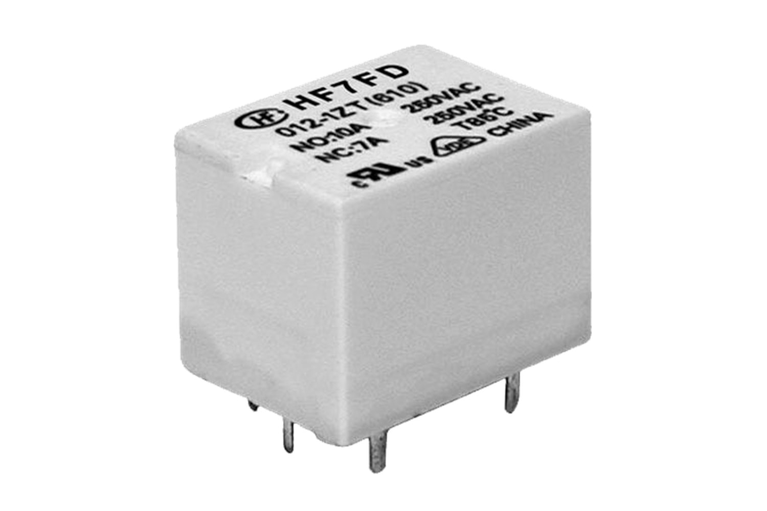 RELAY POWER 10A 12VDC 1C PCB TYPE 5PIN HONGFA THT