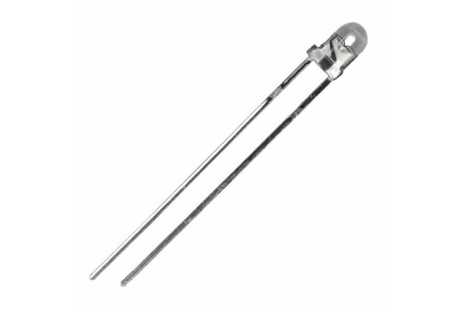 LED RED 3mm 1800mcd 625nm 20° WATER CLEAR THT