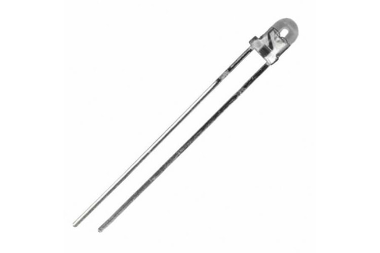 LED RED 3mm 1800mcd 625nm 20° WATER CLEAR THT