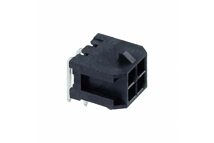 CONN HEADER R/A 4POS 3MM THT