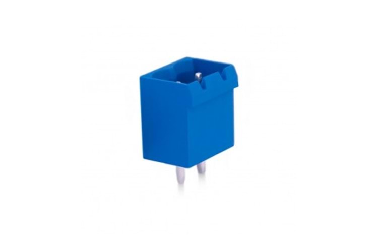 KLM 2P 5.08MM 180° BLUE MALE THT