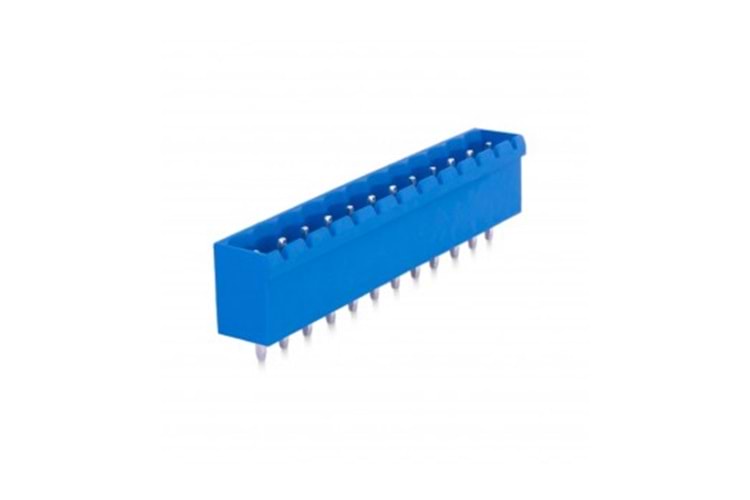 KLM 12P 5.08MM 180° BLUE MALE THT