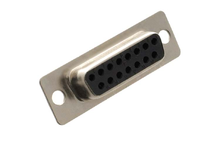 CONN DSUB 15P SOLDER TYPE FEMALE 90DEG 2ROW THT
