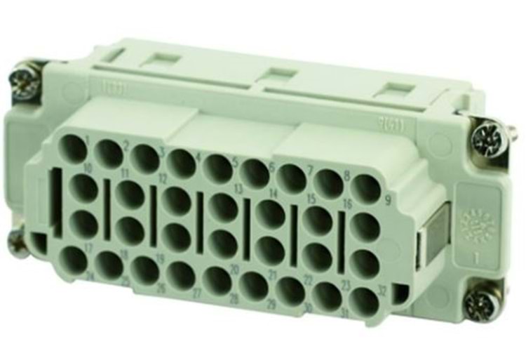 HEAVY DUTY POWER CONNECTORS SOCKET INSERT 32 WAY C146E THT