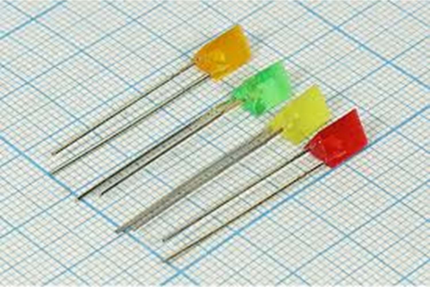LED YELLOW SUQRE DİFFUSED STD 2.1V 6mcd 80mW 5 x 9.5MM THT